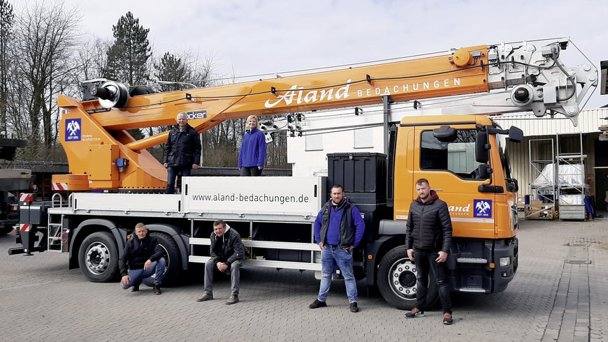 Zweiter Böcker Autokran für Aland Bedachungen